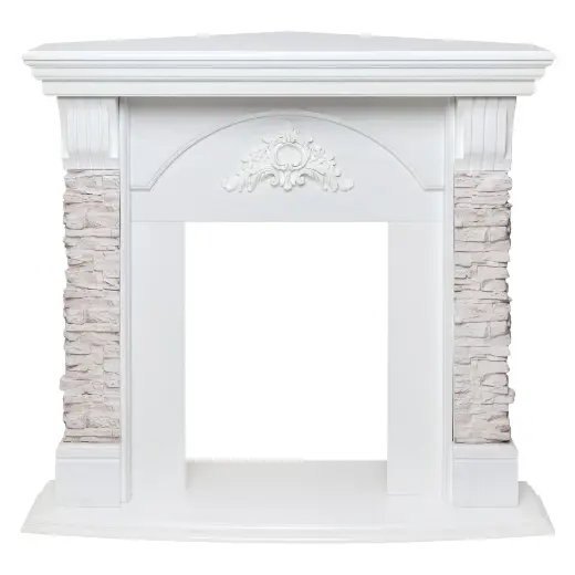 Портал для электрокамина Athena GR STD WT Corner (угловая)