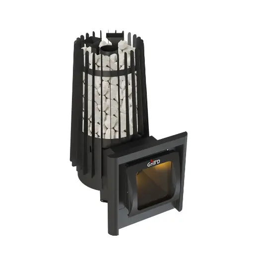 Банная печь Grill'D Cometa Vega 180 Window Max (длинный вынос)