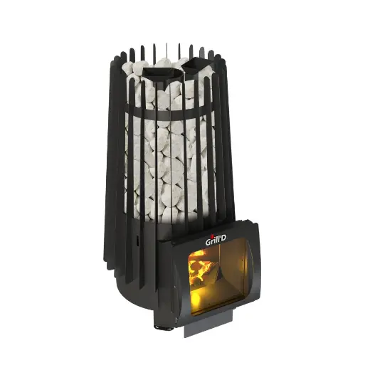 Банная печь Grill'D Cometa Vega 180 Window Max Pro (короткий вынос)