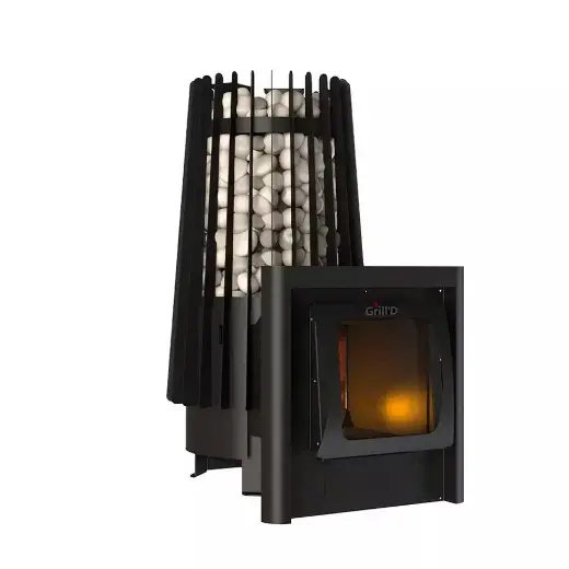 Банная печь Grill'D Cometa Vega 180 Window Max Pro (длинный вынос) — фото 2