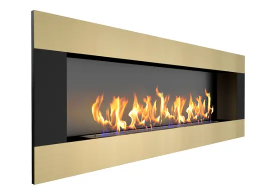 Биокамин Zefire Elliot horizontal 1800 латунный