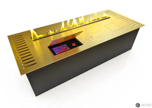 Автоматический биокамин Zefire M 700 латунный