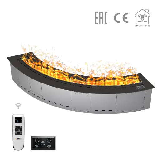 Паровой камин Airtone Vepo Radial 1000 мм (черный матовый)
