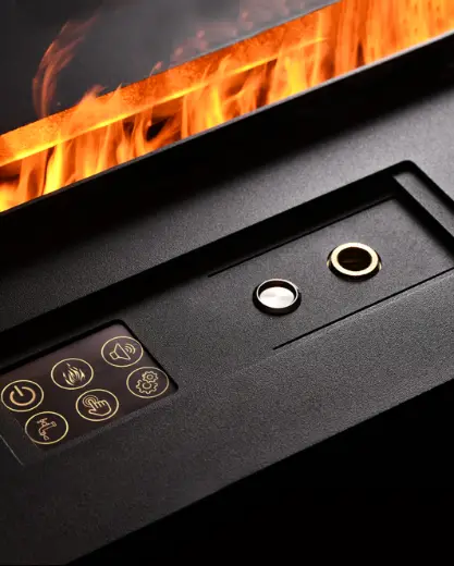 Встраиваемый электрический Schönes feuer 3D-камин FireLine 600 (черная панель) — фото 2