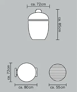 ГРИЛЬ LECHEF PRO-SERIE 2.0 RED (КРАСНЫЙ БЕЗ СТОЛИКОВ И НОЖЕК) — фото 2