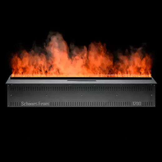 Встраиваемый камин-увлажнитель FireLine 1200 Blue (черная панель)
