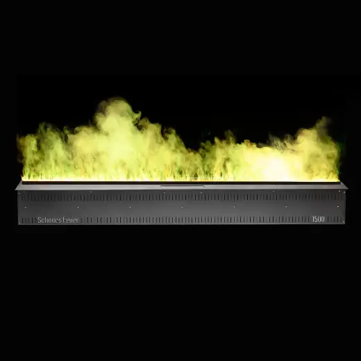 Встраиваемый камин-увлажнитель FireLine 1500 Blue (черная панель)