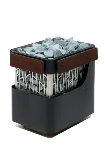 Электрическая печь для бани и сауны Born Stone Black 15 кВт (черный кожух)