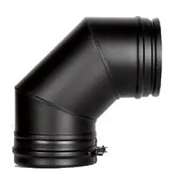 Отвод 90 градусов Schiedel Permeter ULTRA 25 черный, D 150/200 мм