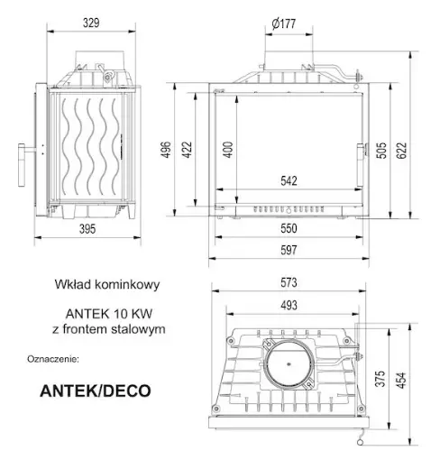 Чугунная топка Kratki Antek Deco — фото 2