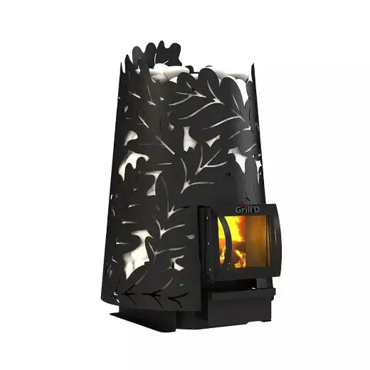 Банная печь Grill'D Dubravo 180 (короткий вынос, дверца со стеклом) — фото 2