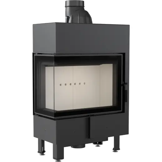 Стальная топка Kratki Lucy 12 BS Slim (угловая, стекло слева, уменьшенная глубина)