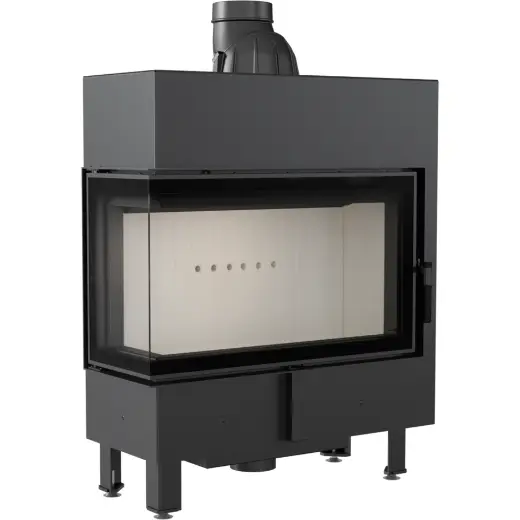 Стальная топка Kratki Lucy 14 BS Slim (угловая, стекло слева, уменьшенная глубина)