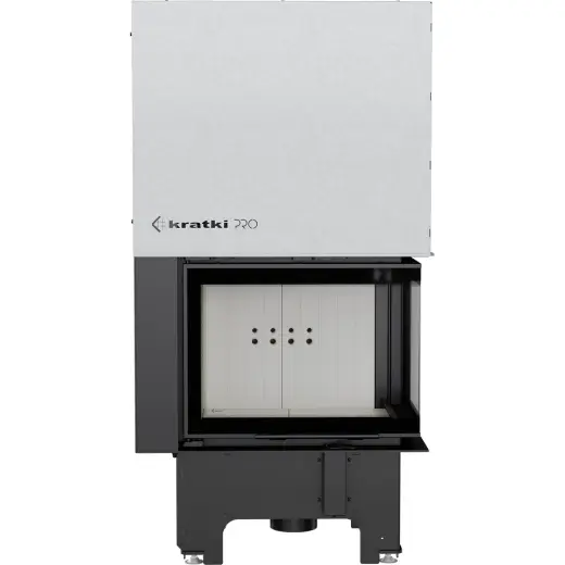 Стальная топка Kratki VNP 610/430 BS G (угловая, стекло справа, с подъёмом) — фото 2