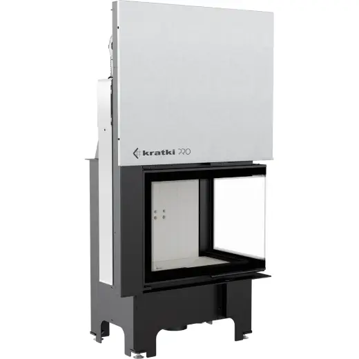 Стальная топка Kratki VNP 700/480 BS G(угловая, стекло справа, с подъёмом)